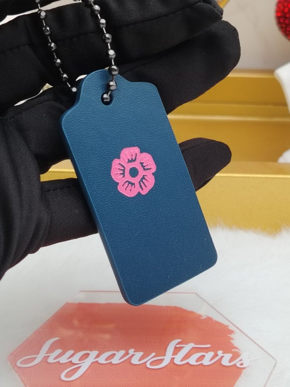 Coach leather tag